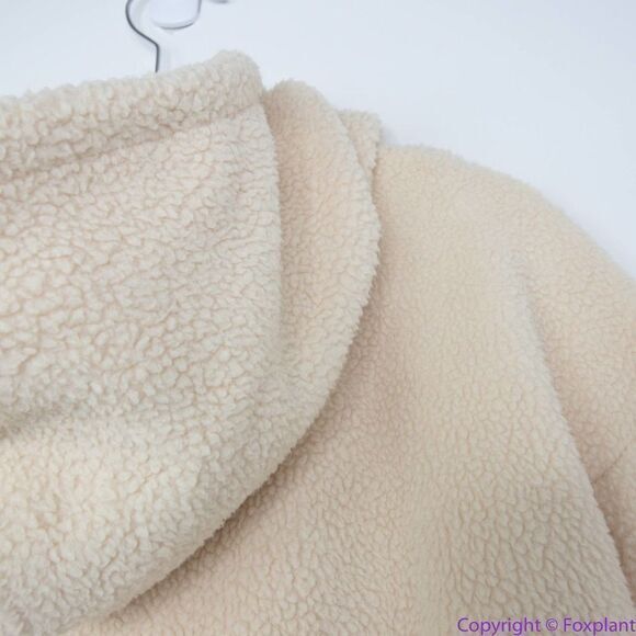 NEW Madewell (Re)sourced Fleece Hooded Zip Jacket, M, NB514 - Picture 14 of 16